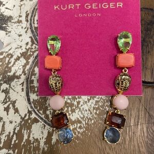Kurt Geiger Multi-Color Stone Earrings